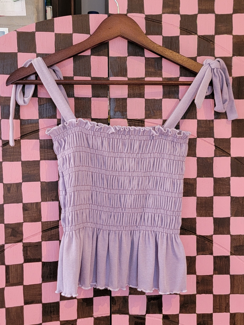 Altar'd State Lilac Smocked Tube Top